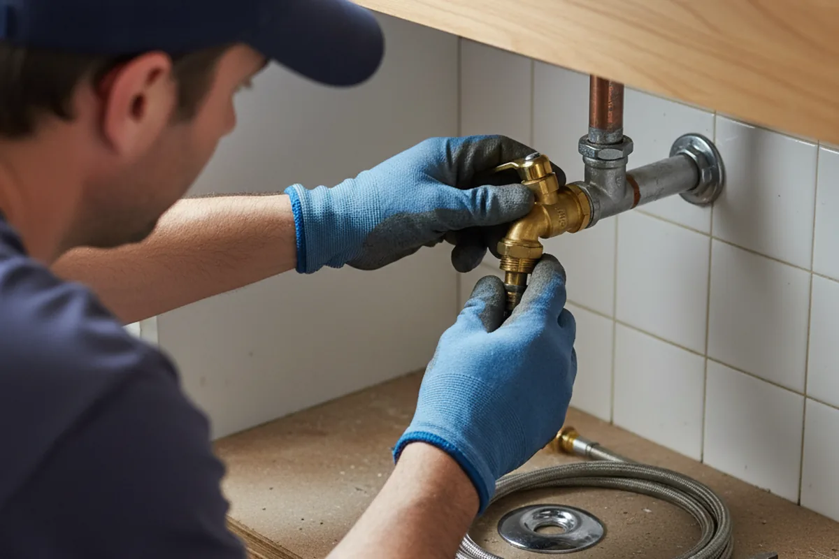 Shutoff valve and fitting work during Emergency Plumbing in Dalzell